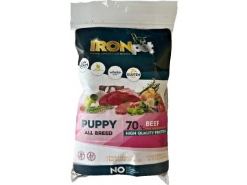 Vzorek IRONpet Dog Puppy All Breed Beef (Hovězí) 70 g