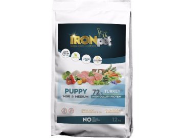 IRONpet Dog Puppy Mini & Medium Turkey (Krocan) 12 kg