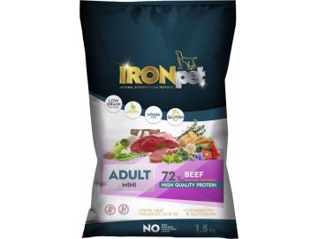 IRONpet Dog Mini Adult Beef (Hovězí) 1,5 kg