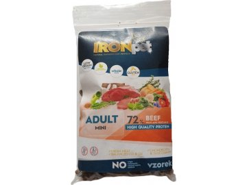 Vzorek IRONpet Dog Mini Adult Beef (Hovězí) 70 g