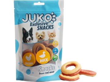 Chicken & Duck Doughnuts JUKO Snacks 70 g