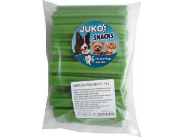 Dentální kříž Mentol JUKO Snacks 1 kg (cca 44 ks)