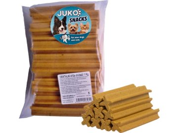 Dentální kříž Drůbeží JUKO Snacks 1 kg (cca 45 ks)