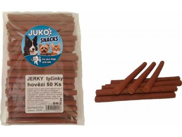 Jerky tyčinky Hovězí JUKO Snacks (50 ks)