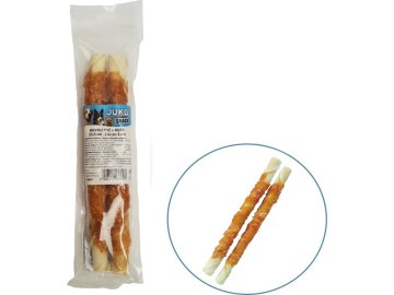 Tyč buvolí obalená kuřecím masem JUKO Snacks 25,5 cm (2 ks)