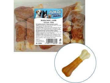 Kost buvolí s kuřecím masem JUKO Snacks 12,5 cm (10 ks)