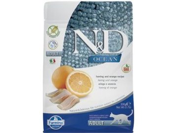 N&D OCEAN CAT GF Adult Herring & Orange 300g