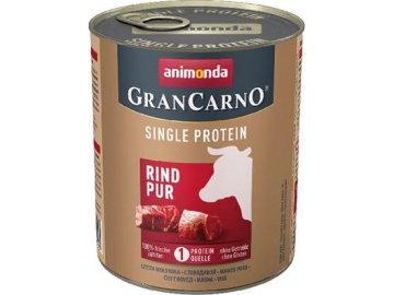 GRANCARNO Single Protein 800 g čisté hovězí, konzerva pro psy