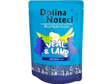 DOLINA NOTECI SUPERFOODS telecí a jehněčí kapsička pro psy 300 g