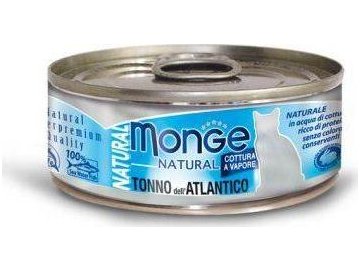 MONGE NATURAL atlantický tuňák pro kočky 80 g