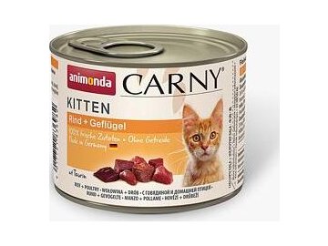 ANIMONDA konzerva CARNY Kitten - drůbeží + hovězí  200g