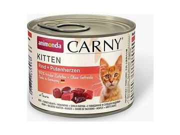 ANIMONDA konzerva CARNY Kitten - hovězí + krůta  200g