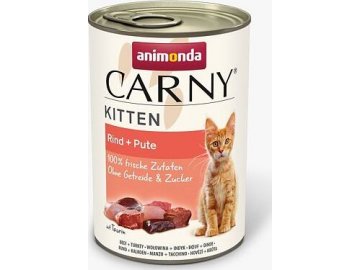 ANIMONDA konzerva CARNY Kitten - hovězí + krůta  400g