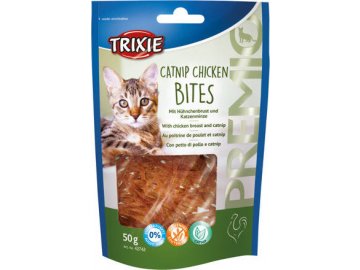 Premio CATNIP CHICKEN BITES kuřecí kousky s catnipem 50 g EXP 04/2024