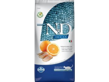 N&D OCEAN CAT GF Adult Herring & Orange 10kg