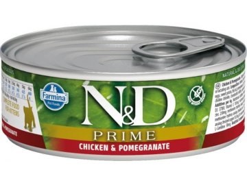 N&D CAT PRIME Kitten Chicken & Pomegranate 80g  + Kup 1, dám ti 1 ZDARMA!