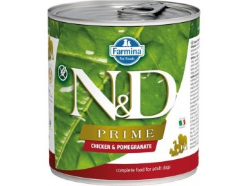 N&D DOG PRIME Adult Chicken & Pomegranate 285g  + Kup 1, dám ti 1 ZDARMA!