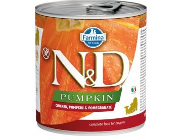 N&D DOG PUMPKIN Puppy Chicken & Pomegranate 285g  + Kup 1, dám ti 1 ZDARMA!