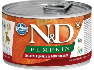 N&D DOG PUMPKIN Puppy Chicken & Pomegranate Mini 140g  + Kup 1, dám ti 1 ZDARMA!