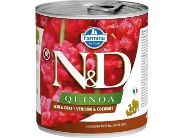 N&D DOG QUINOA Adult Venison & Coconut 285g  + Kup 1, dám ti 1 ZDARMA!