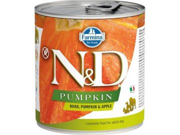 N&D DOG PUMPKIN Adult Boar & Apple 285g  + Kup 1, dám ti 1 ZDARMA!