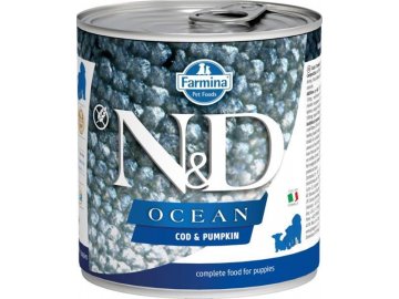 N&D DOG OCEAN Puppy Codfish & Pumpkin 285g