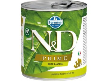 N&D DOG PRIME Adult Boar & Apple 285g  + Kup 1, dám ti 1 ZDARMA!