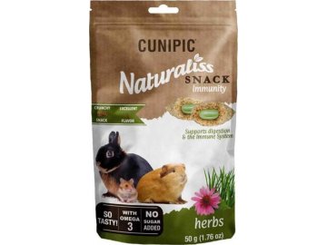 Cunipic Naturaliss snack Immunitiy pro drobné savce 50 g