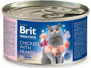 Brit Premium Cat by Nature konz Chicken&Hearts 200g
