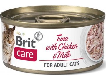 Brit Care Cat konz Fillets Chicken&Milk 70g