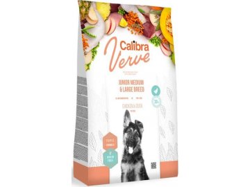 Calibra Dog Verve GF Junior M&L Chicken&Duck 12kg