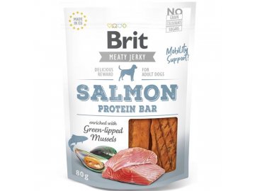 Brit Jerky Salmon Protein Bar 80g