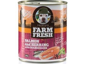 Farm Fresh Dog Salmon&Herring+Cranberries konzer 750g