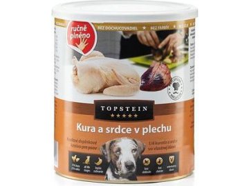 Topstein Kuře a srdce v plechu 800 g