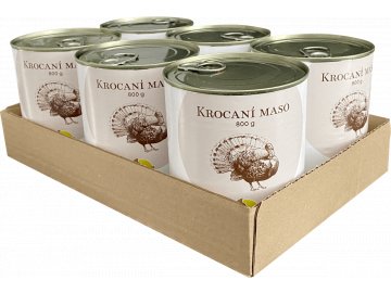 BOHEMIA Krocaní maso ve vlastní šťávě 6x800g