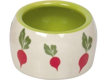 Miska hlod. keramická zeleno-bílá, ředkvičky 125ml