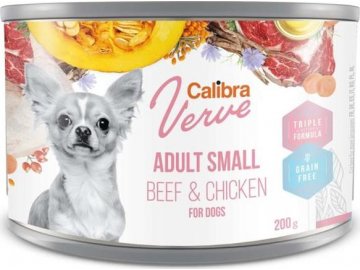 Calibra Dog Verve konz.GF Adult Small Beef&Chick 200g