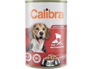 Calibra Dog  konz.Beef,liver&veget. in jelly 1240g NEW