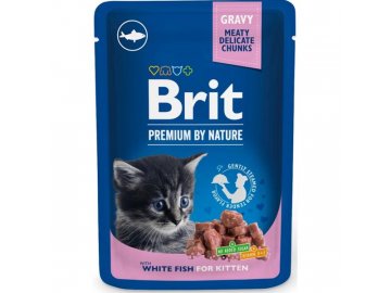 Brit Premium Cat kapsa White Fish for Kitten 100g