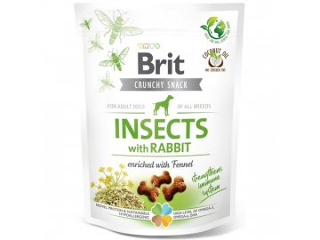 Brit Care Dog Crunchy Crack. Insec. Rabbit Fennel 200g