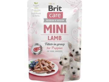 Brit Care Dog Mini Puppy Lamb fillets in gravy 85g