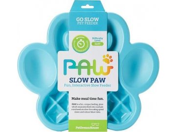 PetDreamHouse zpomalovací miska Paw Slow Feeder – modrá