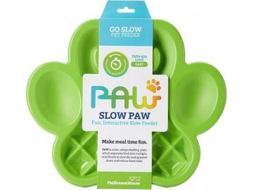 PetDreamHouse zpomalovací miska Paw Slow Feeder – zelená