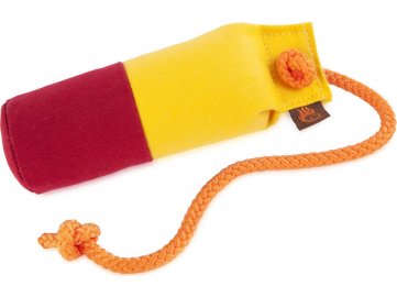 Firedog Long-throw dummy marking 250 g žlutý / vínový