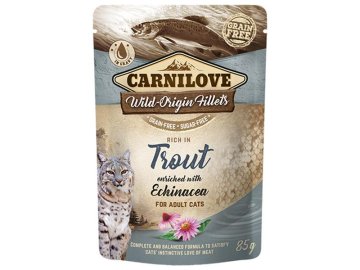 Carnilove Cat Pouch Trout Enriched With Echinacea 85g