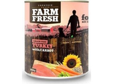 Farm Fresh Dog Turkey with Carrot konzerva 400g