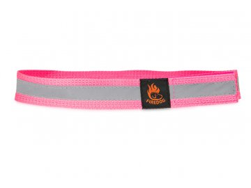 firedog reflexny obojok na suchy zips 30 mm 50 cm ruzovy 44186