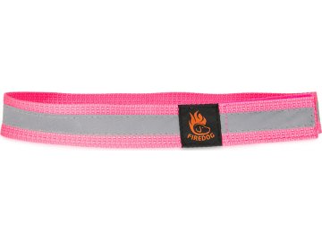 firedog reflexny obojok na suchy zips 30 mm 55 cm ruzovy 44187