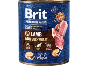 Brit Premium Dog by Nature  konz Lamb & Buckwheat 800g