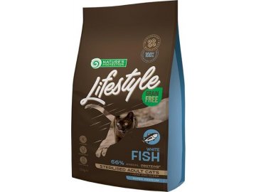 Nature's Protection Cat Dry LifeStyle GF Sterilised W.Fish 1,5 kg